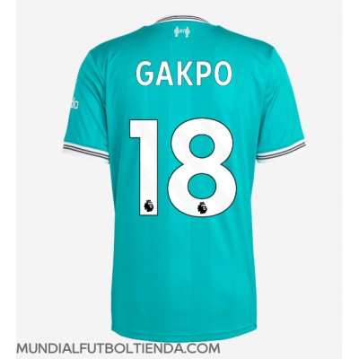 Camiseta Liverpool Cody Gakpo #18 Tercera Equipación Replica 2025-26 mangas cortas Camiseta Liverpool Cody Gakpo #18 Tercera Equipación Replica 2025-26 mangas cortas
